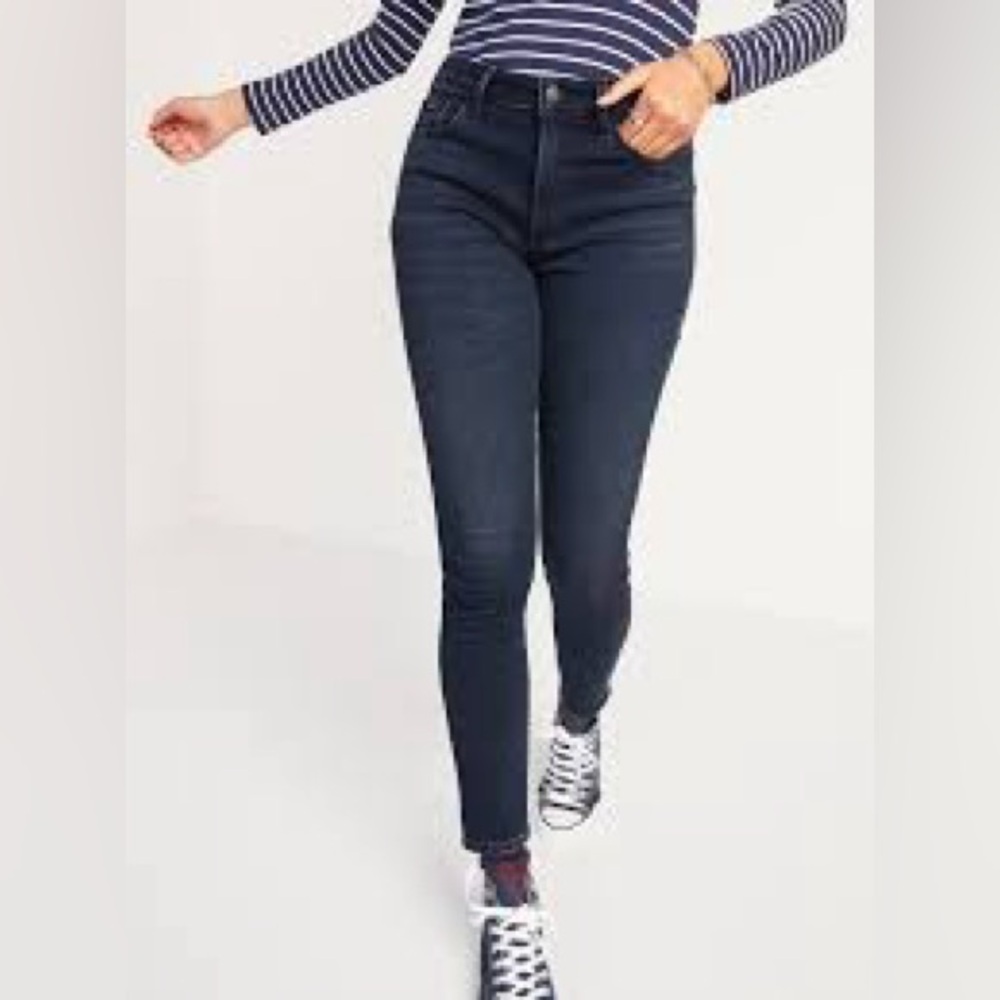 Old Navy High-Waisted Rockstar Built-In Warm Super Skinny Jeans 29 Astrid Wash